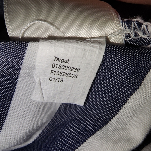 A New Day Maxi Dress XL Blue White Stripes Nautical Beach Vacation Lagenlook - Picture 6 of 7